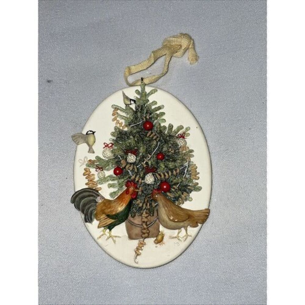Hallmark Christmas Decoration By Marjorie Bastin Signed & Dated 1996 Bird‎ Feed